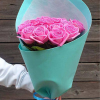 Sympathy” Pink Roses Bouquet for Her – Gentle Floral Arrangement